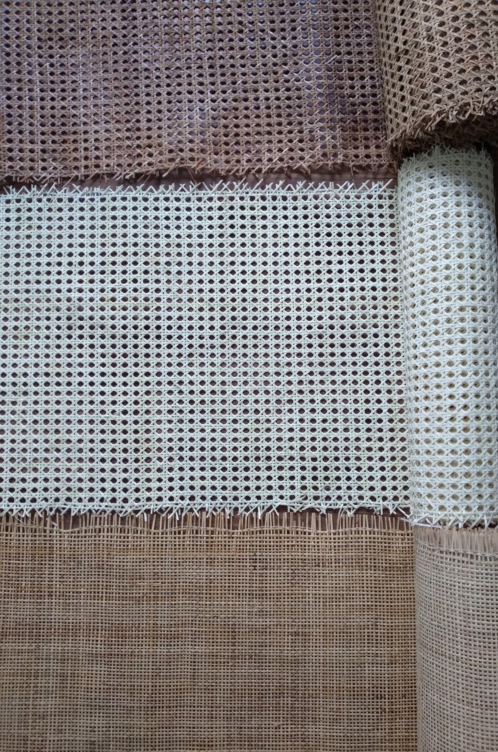 WIDTH 36", Hexagon Rattan Webbing for Caning Chair, DIY Project Interior, By more save more.