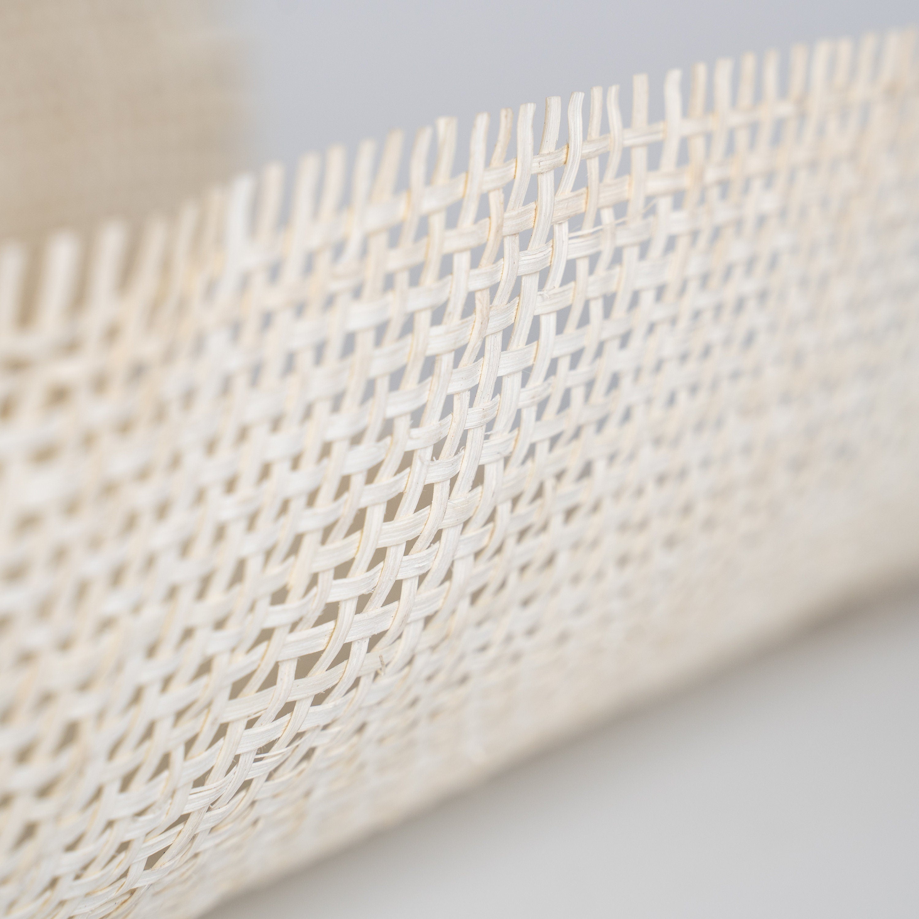 19" Wide, NATURAL Radio Weave Rattan Cane Webbing, By More Save More