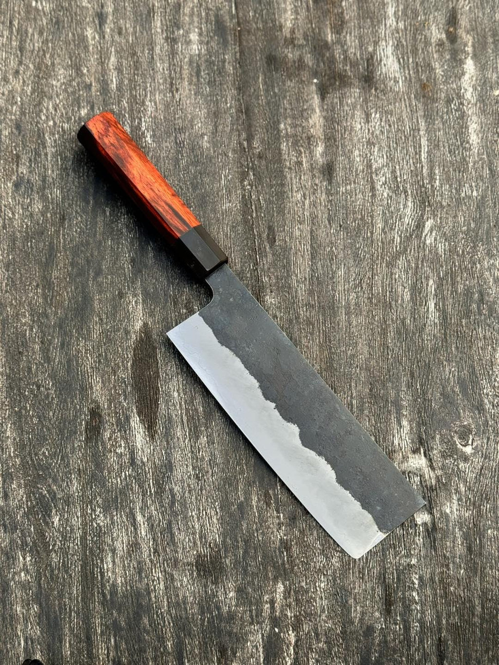 Nakiri Sanmai 180mm – Hand-Forged Vietnamese Precision with Japanese Style