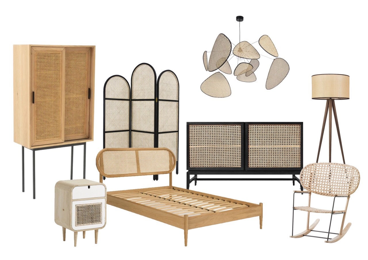 18" Wide, NATURAL Hexagon Weave Rattan Cane Webbing, Caning Chair, Making Rattan chair, Rattan cabinets , Buy More Save More.