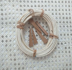 27.5" Wide, Vietnamese's Premium Cane Webbing Bleached Hexagon Open Mesh, Sell By The Foot