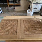 WIDTH 18", Hexagon Natural Rattan Cane, Caning chair, Cane Webbing Roll, Sell By The Running Feet.