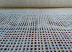 27.5" Wide, BLEACHED  Radio Cane Webbing Weave, Cane Webbing Roll, Upholstery Rattan Furniture, Full Size Available.