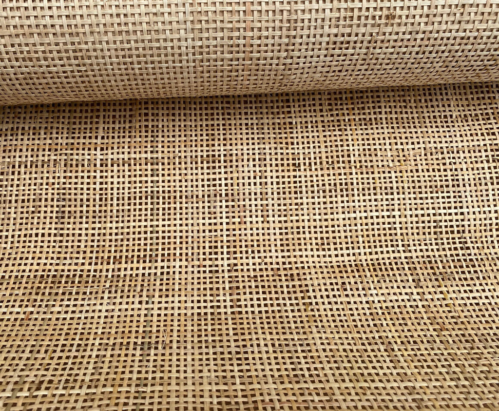 27.5" Wide, NATURAL Radio Weave Rattan Cane Webbing, Buy More Save More.