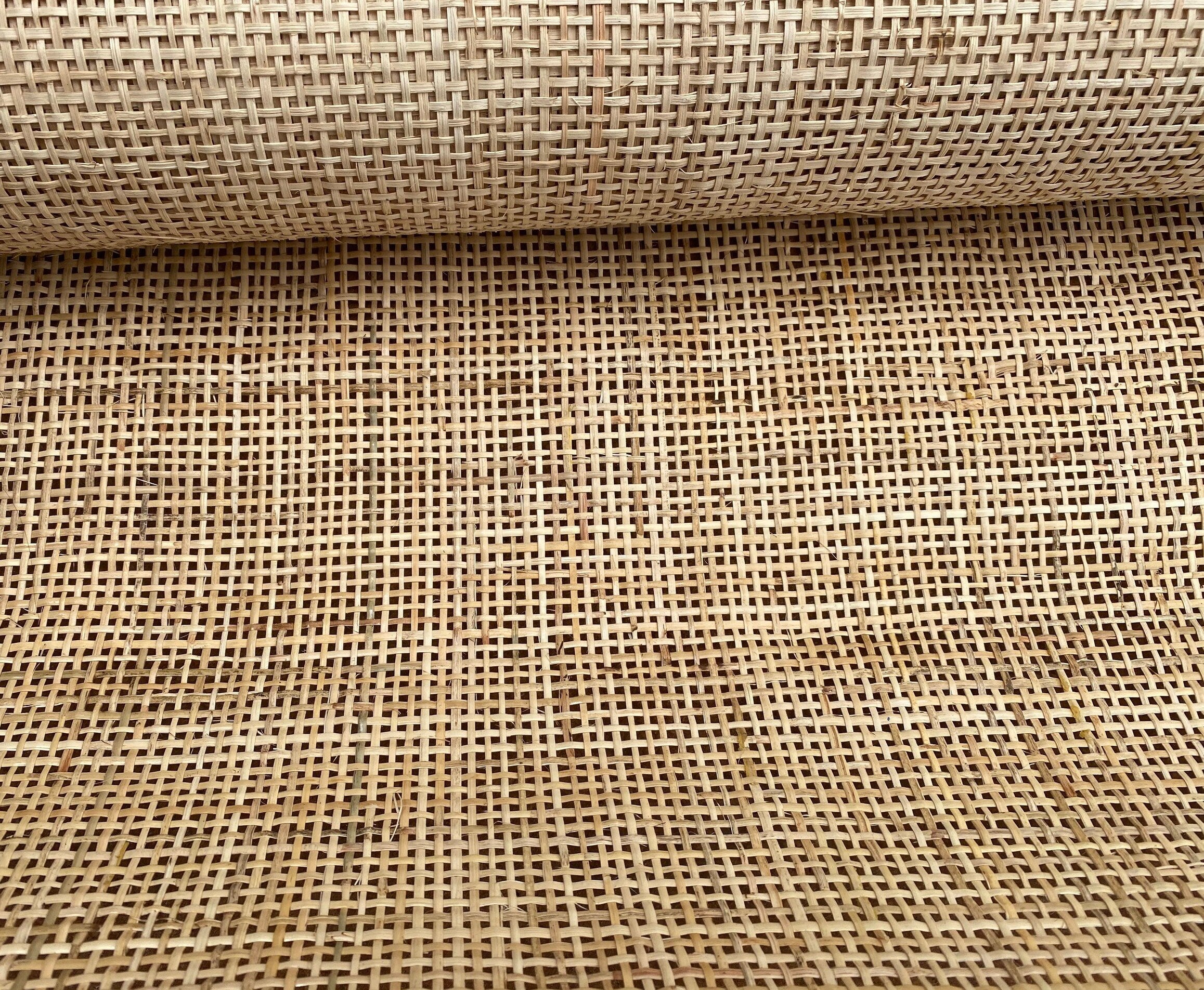 27.5" Wide, NATURAL Radio Weave Rattan Cane Webbing, Buy More Save More.