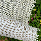 19" Wide, BLEACHED Radio Weave, Cane Webbing Roll, Upholstery Rattan Furniture, Buy More Save More.