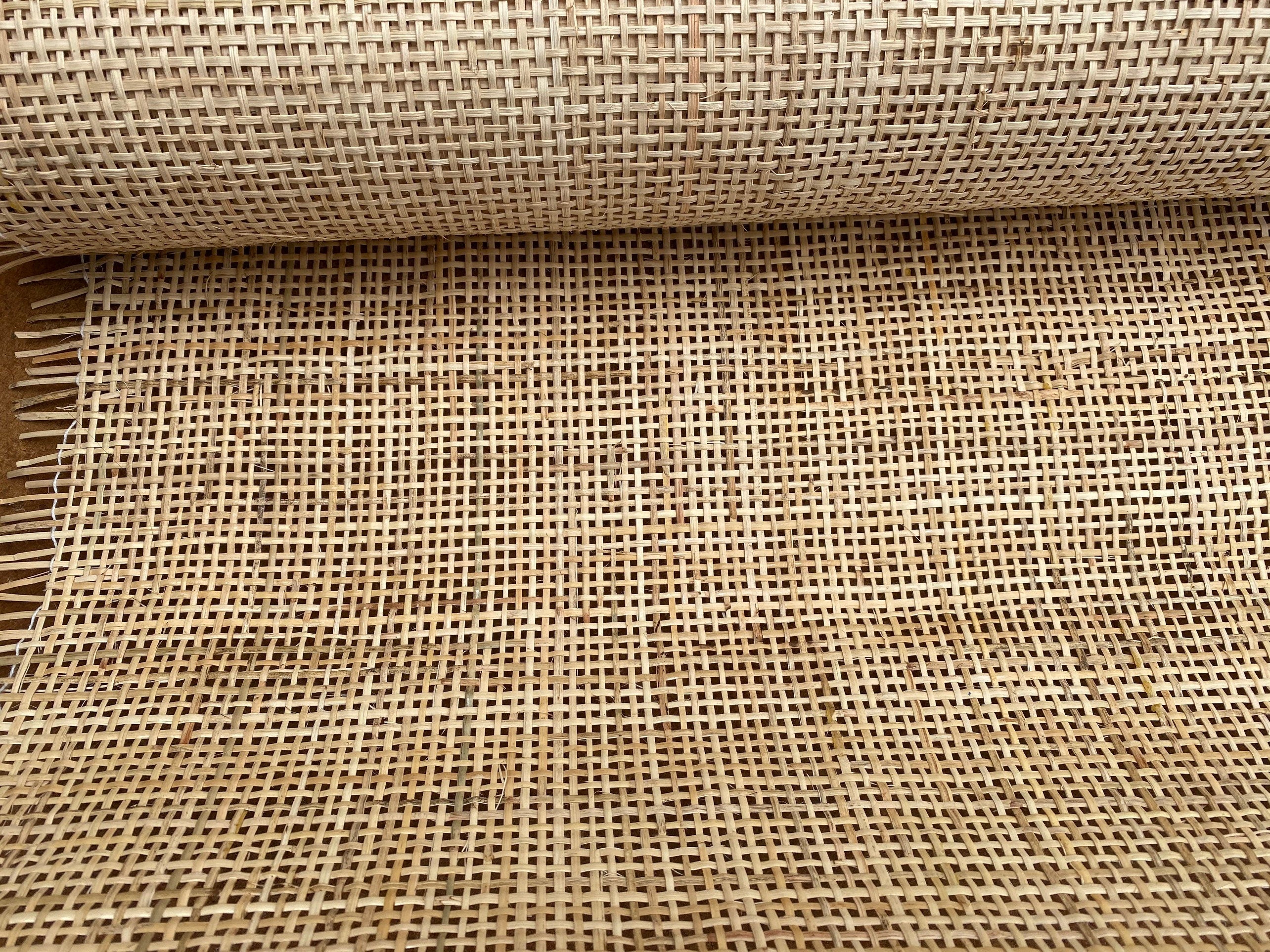 90cm Wide, NATURAL Radio Weave Rattan Cane Webbing, Sell By The Running 0.5m.