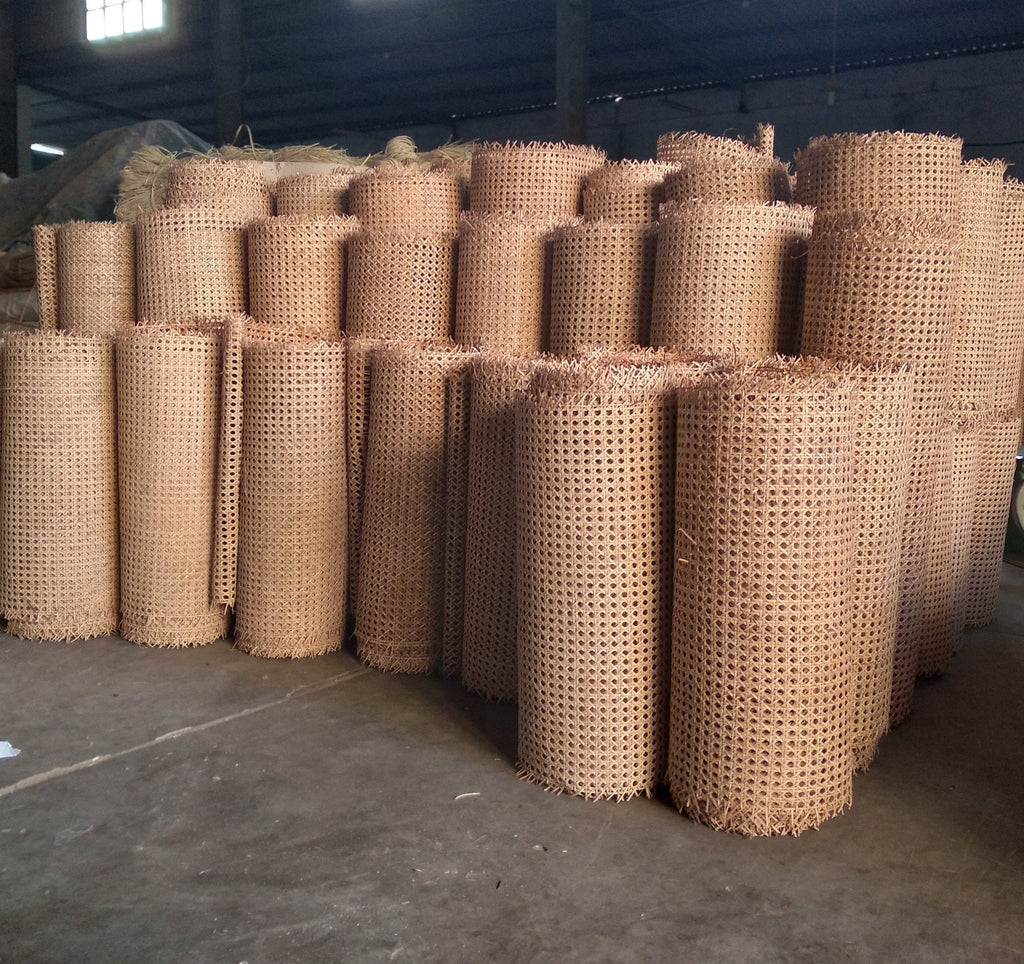 Width 27.5" : Hexagon Rattan Cane Webbing, Cane Webbing for DIY Project, Natural/ Bleached, Buy more SAVE MORE.