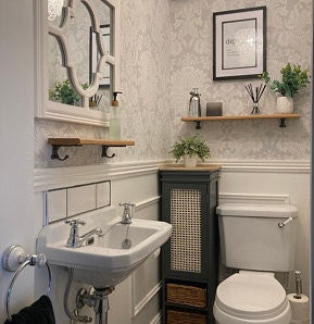 27.5" Wide, Vietnamese's Premium Cane Webbing Bleached Hexagon Open Mesh, Sell By The Foot