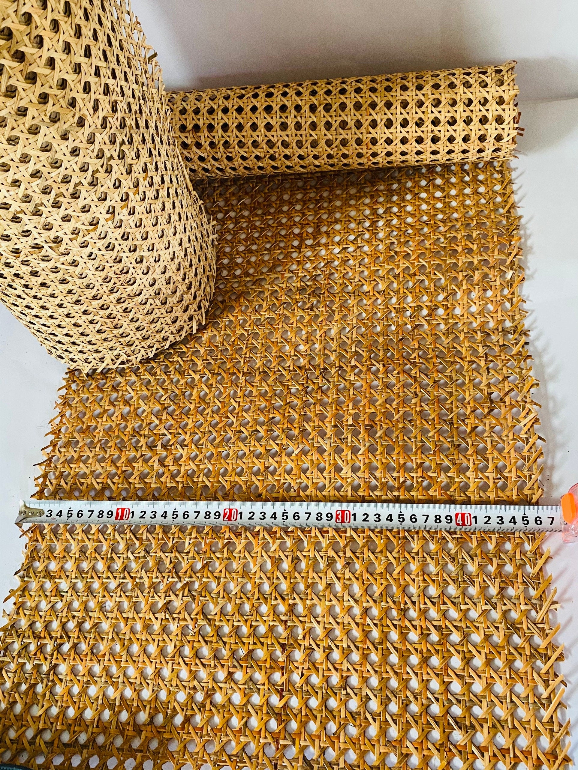 50cm/60cm/70cm/90cm Wide, Real Vietnamese Natural Hexagon Rattan Cane Webbing Roll for Home Decor and Up Cycling Rattan Furniture.