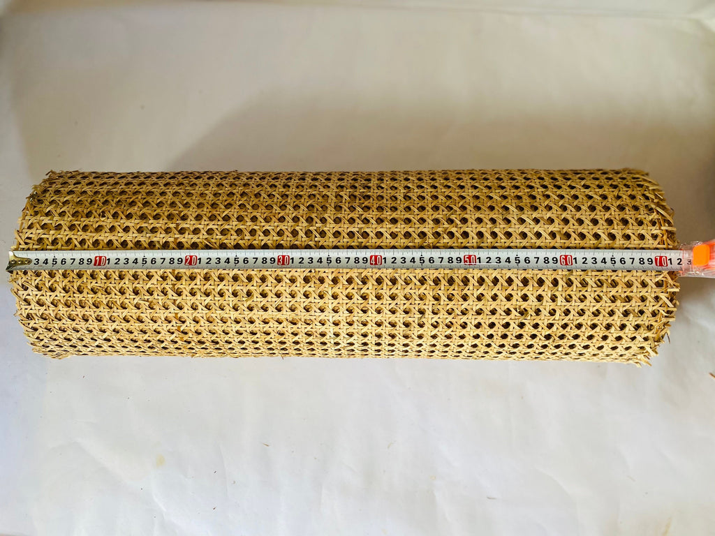 50cm/60cm/70cm/90cm Wide, Real Vietnamese Natural Hexagon Rattan Cane Webbing Roll for Home Decor and Up Cycling Rattan Furniture.