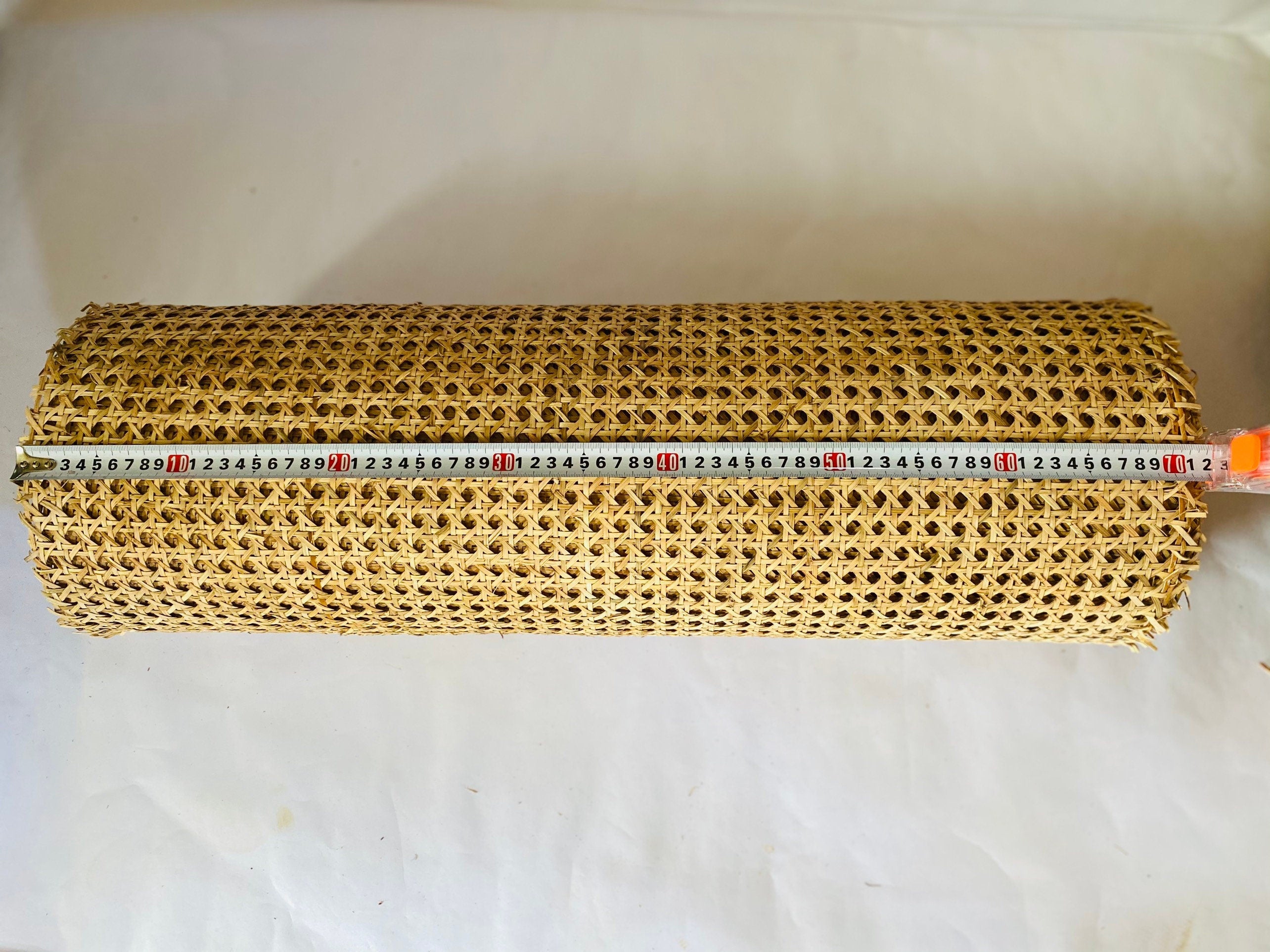 50cm/60cm/70cm/90cm Wide, Real Vietnamese Natural Hexagon Rattan Cane Webbing Roll for Home Decor and Up Cycling Rattan Furniture.