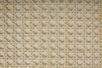 36" Wide, White Hexagon Weave Rattan Cane Webbing, Upholstery for Rattan Furniture, Sell By The Running Foot.