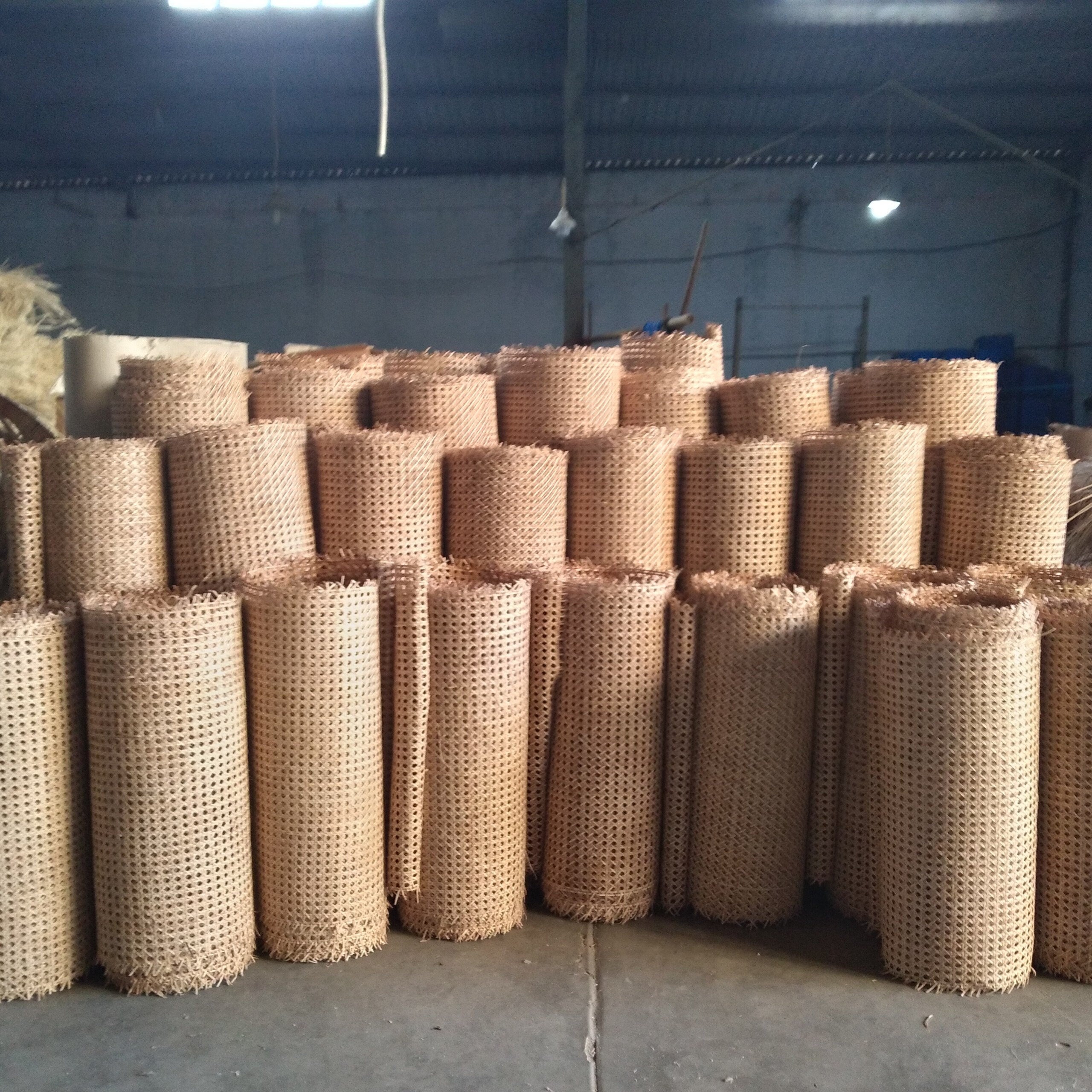 19" Wide, NATURAL Hexagon Weave Rattan Cane Webbing, Buy More Save More.