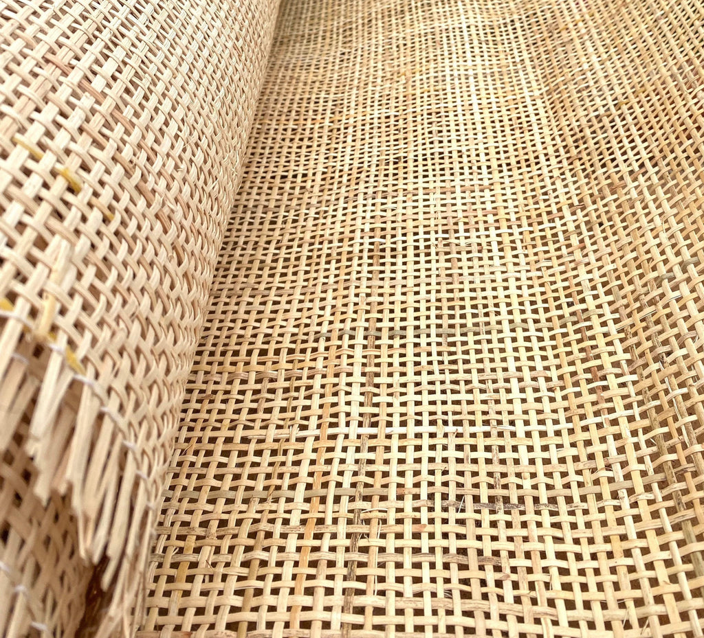 27.5" Wide, NATURAL Radio Weave Rattan Cane Webbing, Buy More Save More.