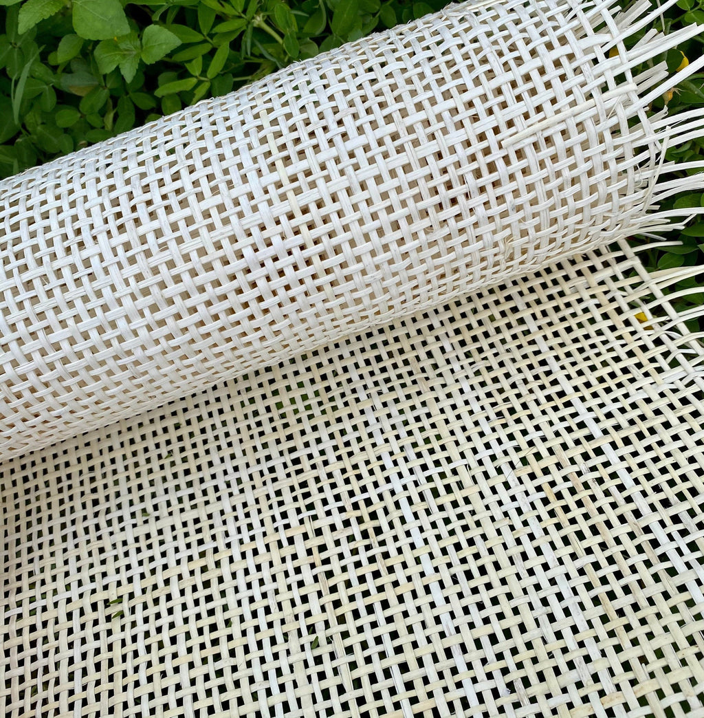 36" Wide, BLEACHED Radio Weave, Cane Webbing Roll, Length in Variation, Buy More Save More.