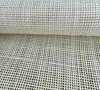 24" Wide, BLEACHED Woven  Radio Cane Webbing Roll Weave, Cane Webbing Roll, Full Size Available.