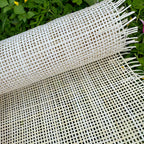 19" Wide, BLEACHED Radio Weave, Cane Webbing Roll, Upholstery Rattan Furniture, Buy More Save More.