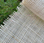 Width 18"/24'' Cane Webbing White Radio Cane Webbing Woven Mesh Bleached Weave Rattan Woven-Bleached Weave Rattan Webbing For DIY