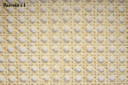 45cm Wide, White Hexagon Weave Rattan Cane Webbing, Caning Chairs, Sell By The Running 0.5m.