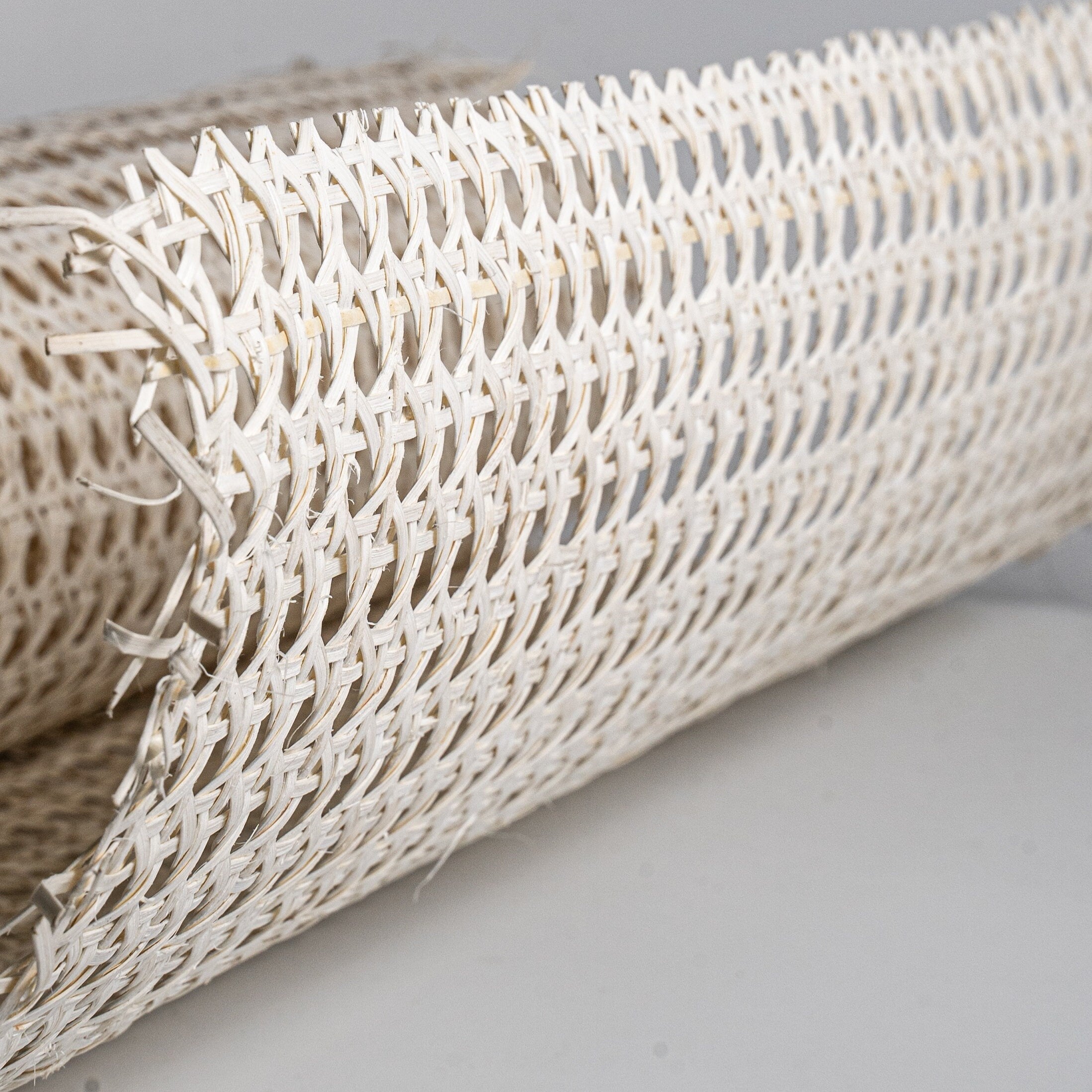 WIDTH 36", Hexagon Rattan Webbing for Caning Chair, DIY Project Interior, By more save more.