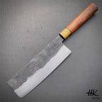 FLASH SALE - Nakiri, Santoku, Serbian Chef Knife, Hand forged knife for kitchen, sharp and durable with Solid Wooden Handle, Easy to Use