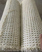 27.5" Wide, Vietnamese's Premium Cane Webbing Bleached Hexagon Open Mesh, Sell By The Foot