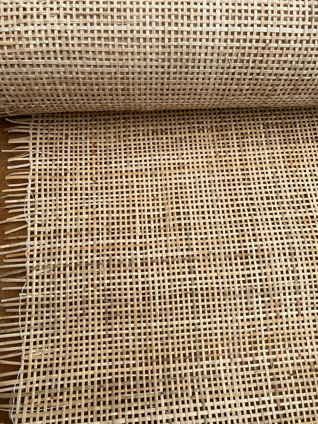 24" Wide, Natural Radio Weave, Cane Webbing Roll, Buy More Save More.