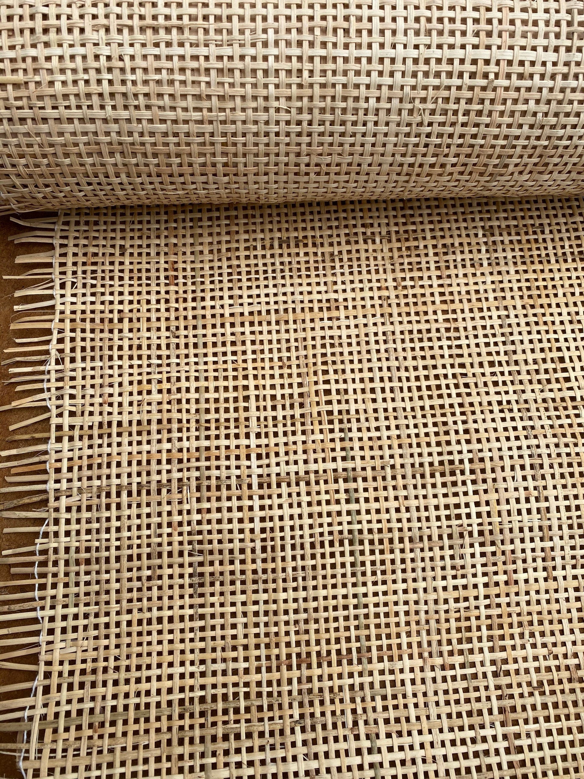 24" Wide, Natural Radio Weave, Cane Webbing Roll, Buy More Save More.