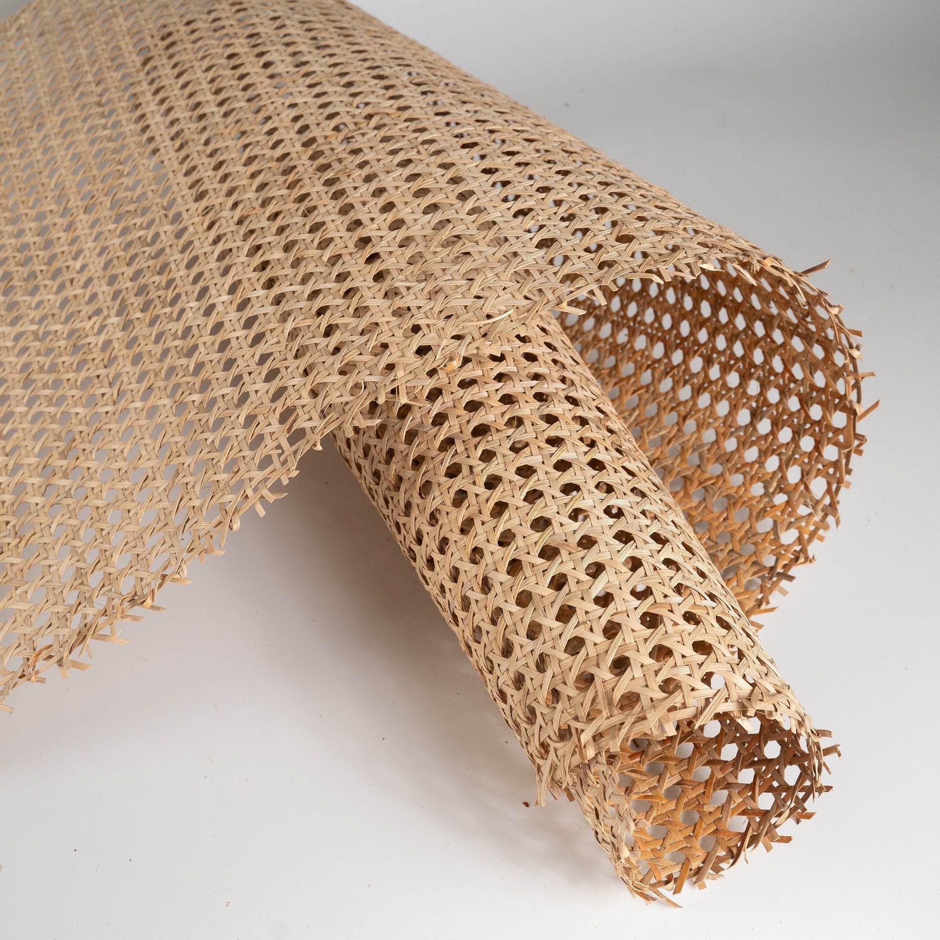 WIDTH 36", Hexagon Rattan Webbing for Caning Chair, DIY Project Interior, By more save more.