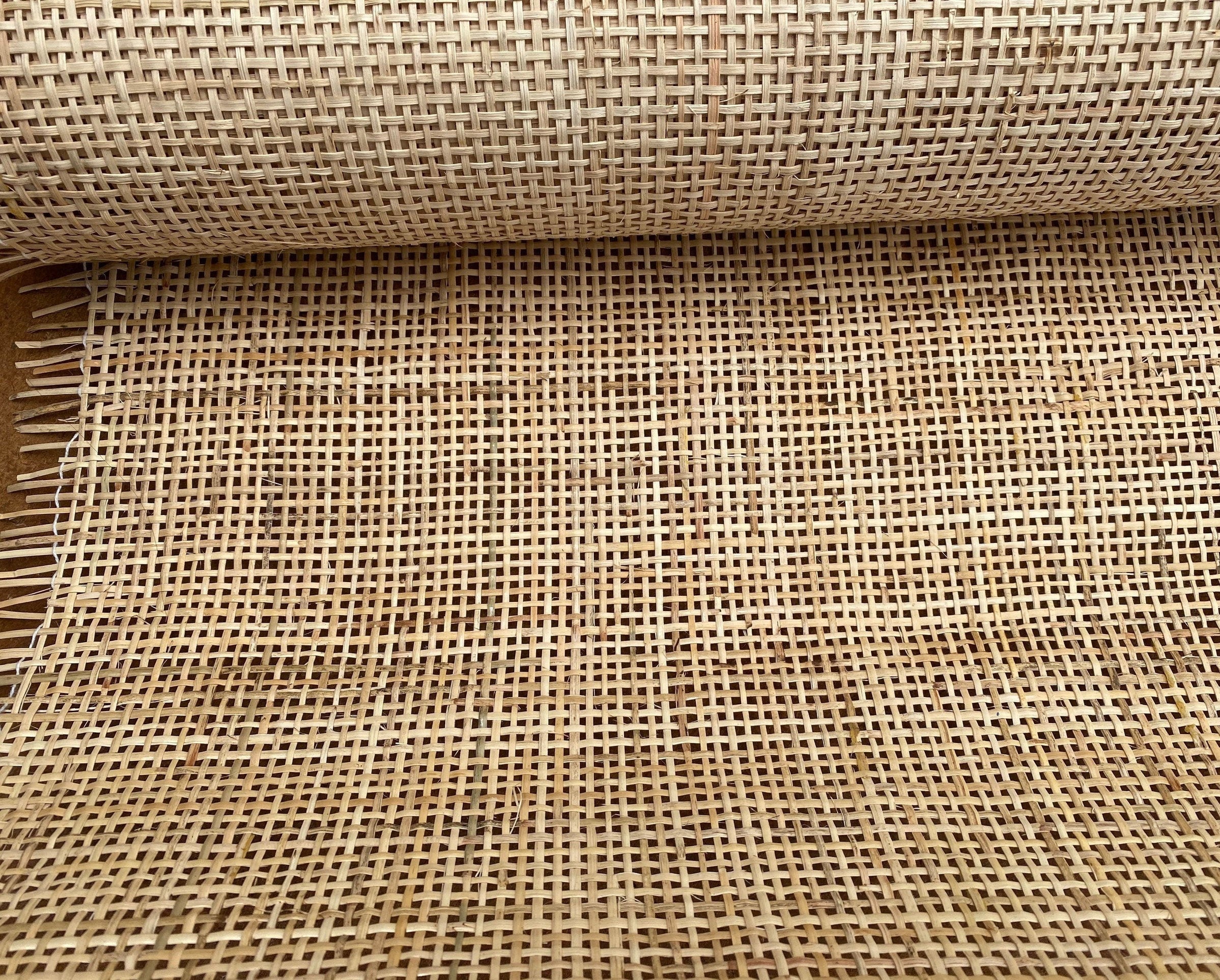 36" Wide, NATURAL Radio Weave Rattan Cane Webbing, Buy More Save More.