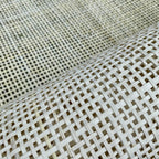 19" Wide, BLEACHED Radio Weave, Cane Webbing Roll, Upholstery Rattan Furniture, Buy More Save More.