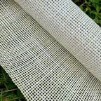 19" Wide, BLEACHED Radio Weave, Cane Webbing Roll, Upholstery Rattan Furniture, Buy More Save More.
