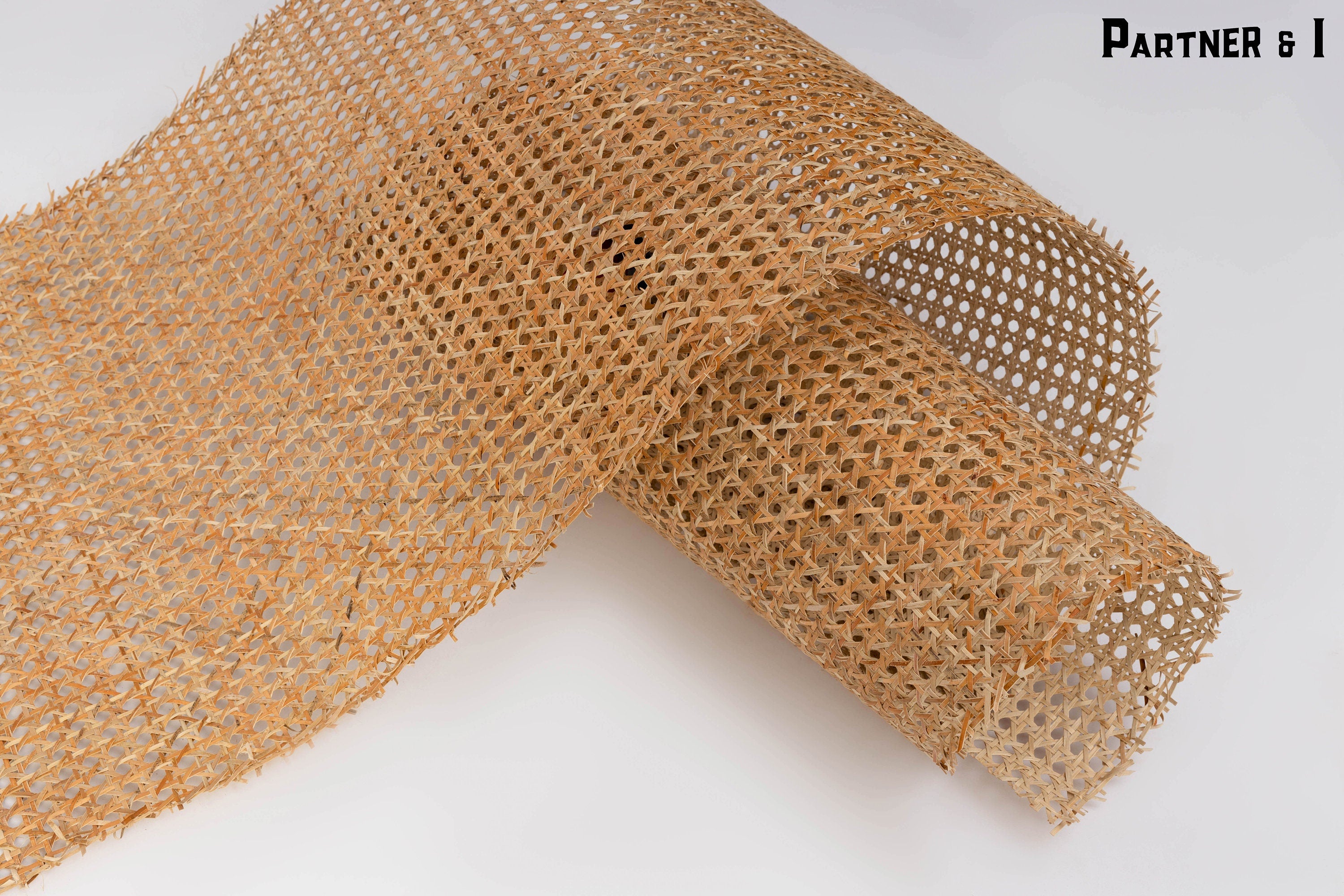 27.5" Wide, NATURAL Hexagon Weave Rattan Cane Webbing, Buy More Save More.