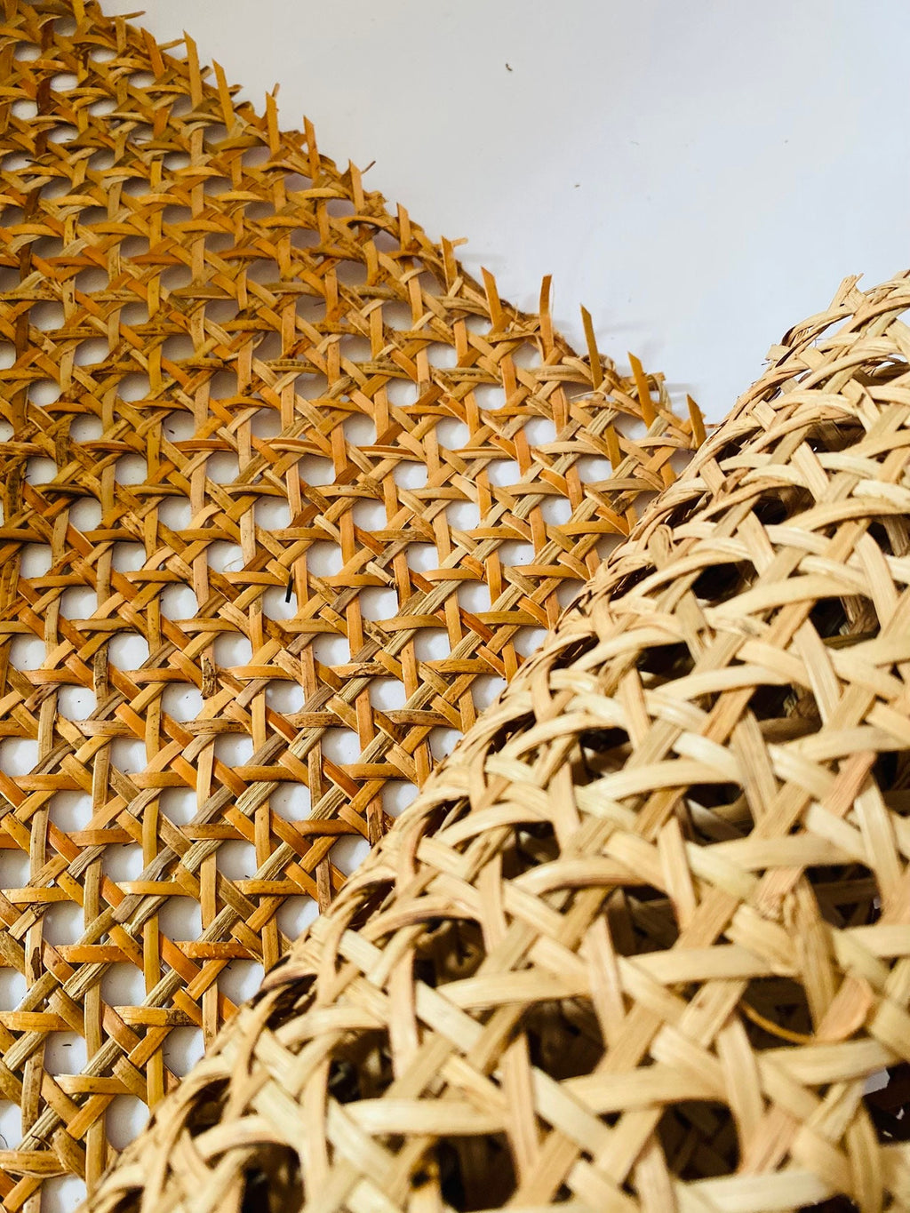 50cm/60cm/70cm/90cm Wide, Real Vietnamese Natural Hexagon Rattan Cane Webbing Roll for Home Decor and Up Cycling Rattan Furniture.