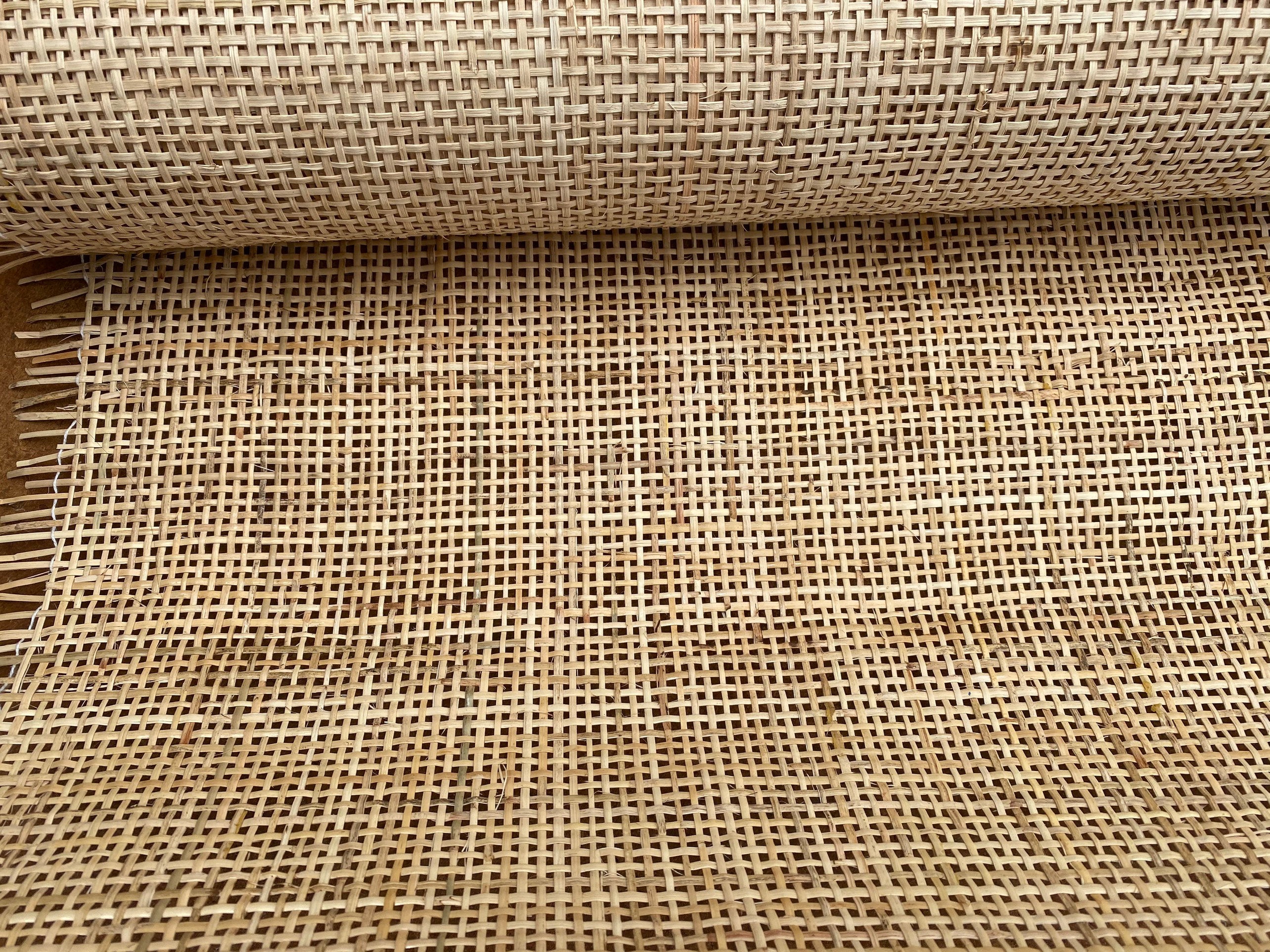 90cm Wide, NATURAL Radio Weave Rattan Cane Webbing, Sell By The Running 0.5m.