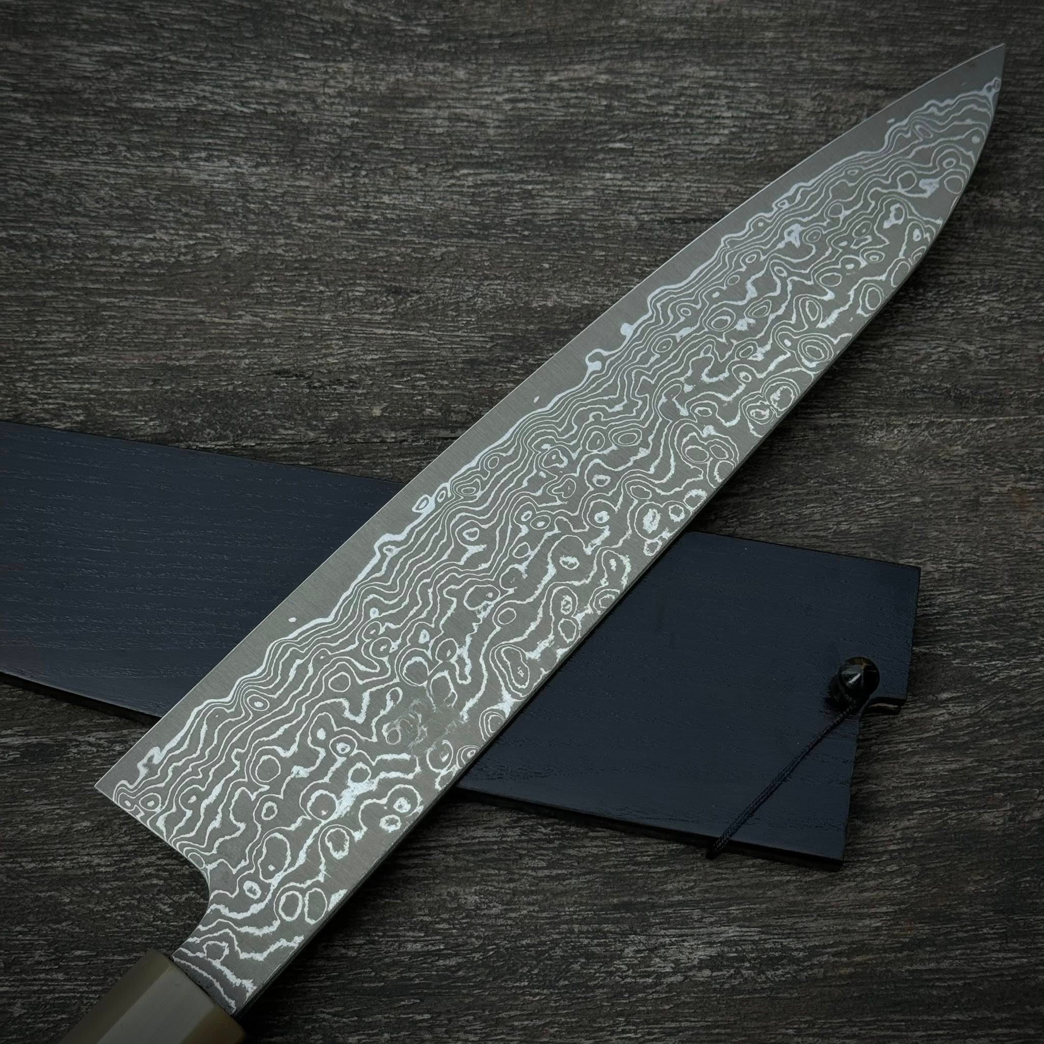 Gyuto Damascus Chef Knife 210mm - Hand-Forged Vietnamese Craftsmanship with Japanese Technique