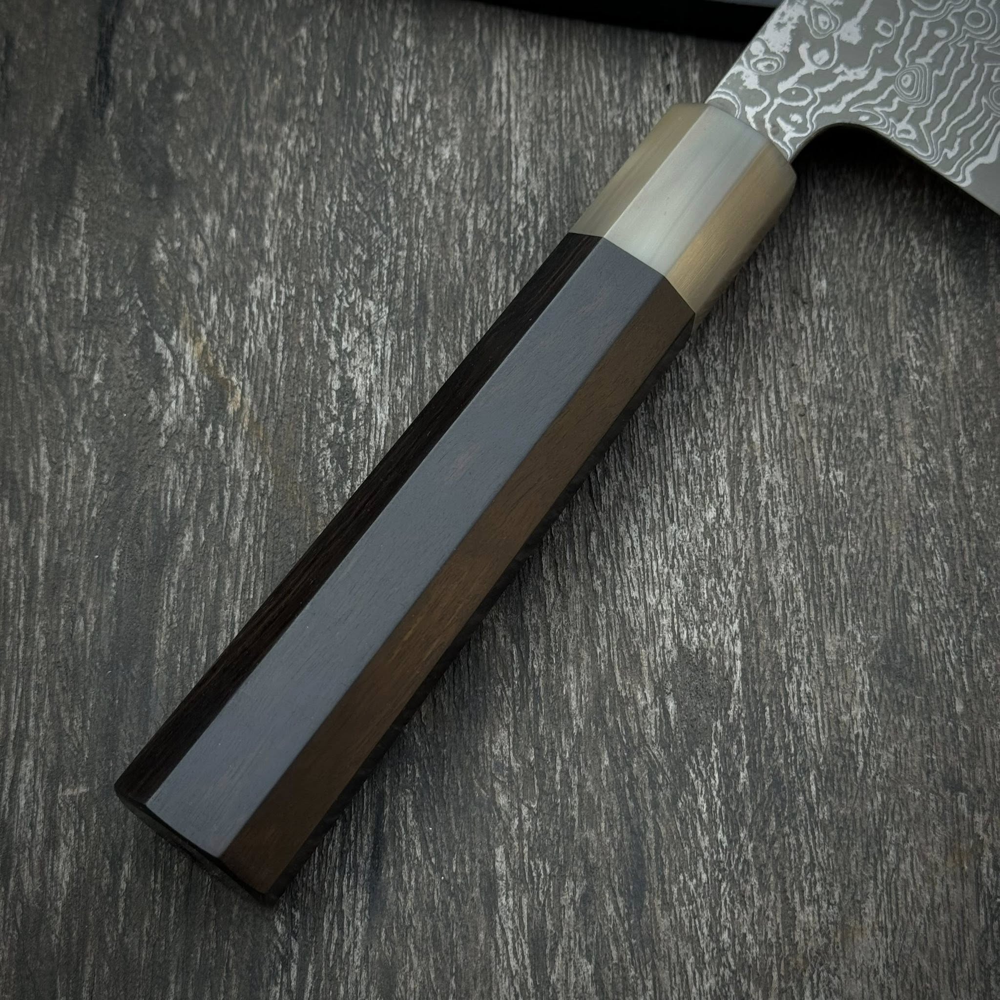 Gyuto Damascus Chef Knife 210mm - Hand-Forged Vietnamese Craftsmanship with Japanese Technique