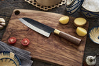 FLASH SALE - Nakiri, Santoku, Serbian Chef Knife, Hand forged knife for kitchen, sharp and durable with Solid Wooden Handle, Easy to Use