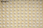 24" Wide, Cane Webbing White Hexagon for Making Rattan Chair and Rattan Furniture , Sell By The Running Foot.