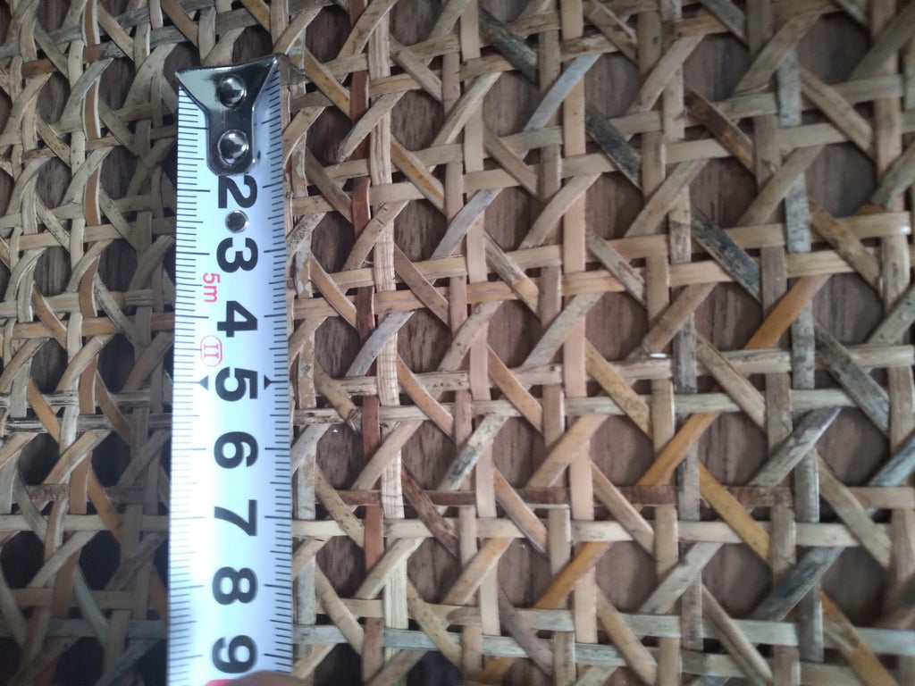 Width 27.5" : Hexagon Rattan Cane Webbing, Cane Webbing for DIY Project, Natural/ Bleached, Buy more SAVE MORE.