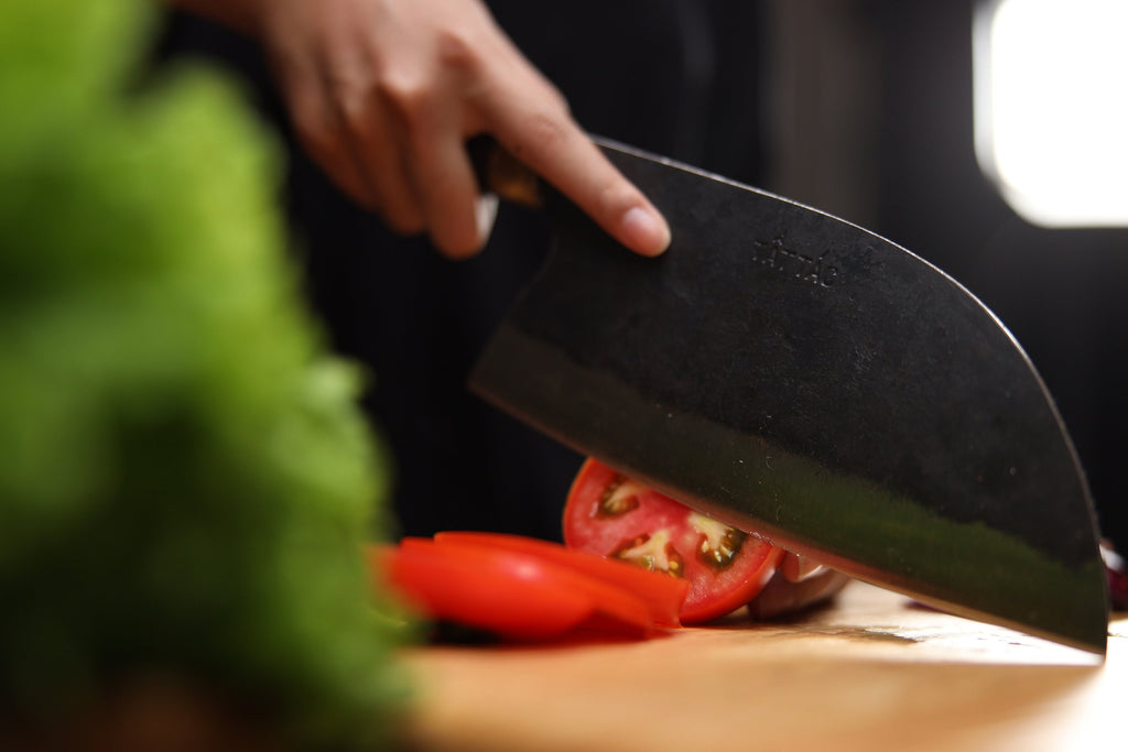 FLASH SALE - Nakiri, Santoku, Serbian Chef Knife, Hand forged knife for kitchen, sharp and durable with Solid Wooden Handle, Easy to Use