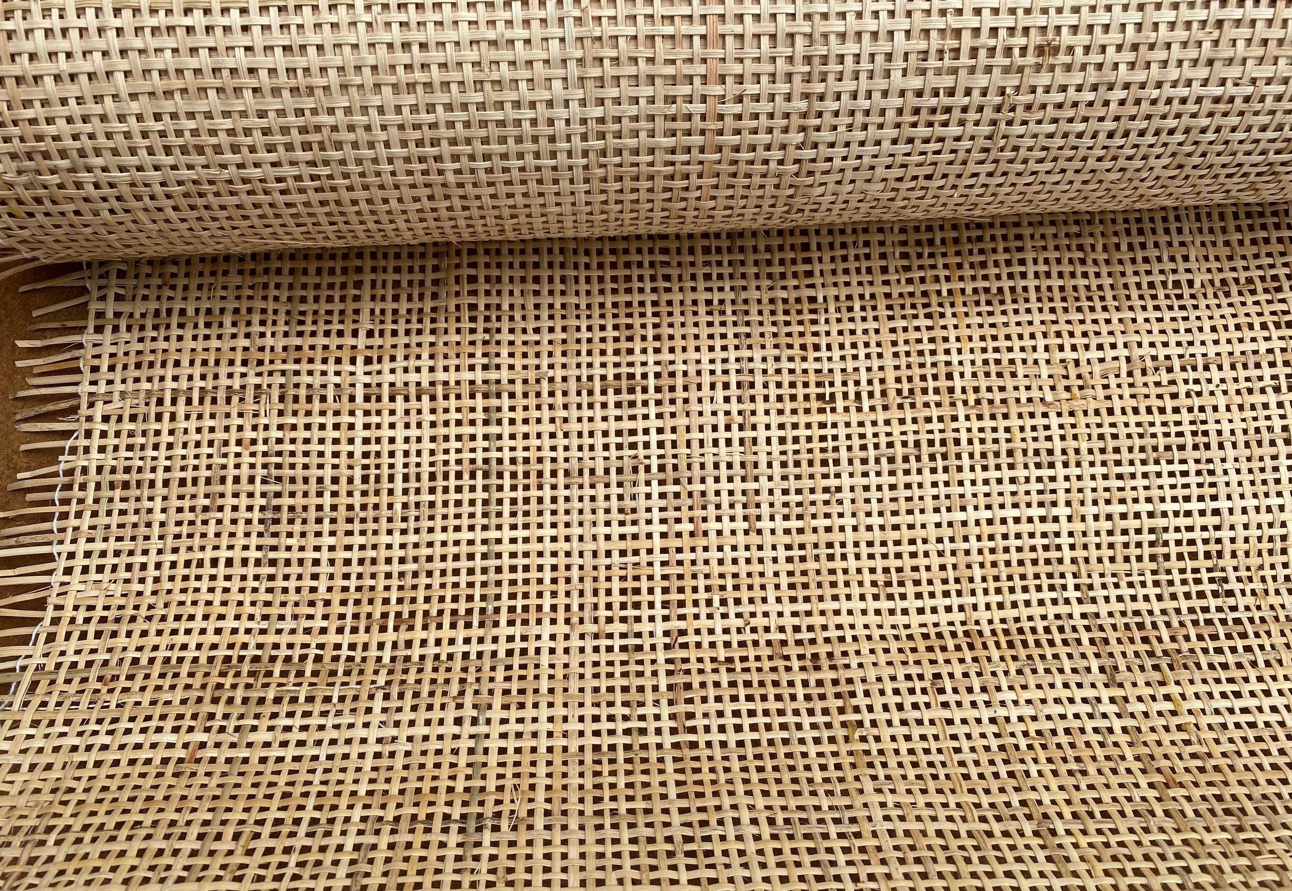 36" Wide, NATURAL Radio Weave Rattan Cane Webbing, Buy More Save More.