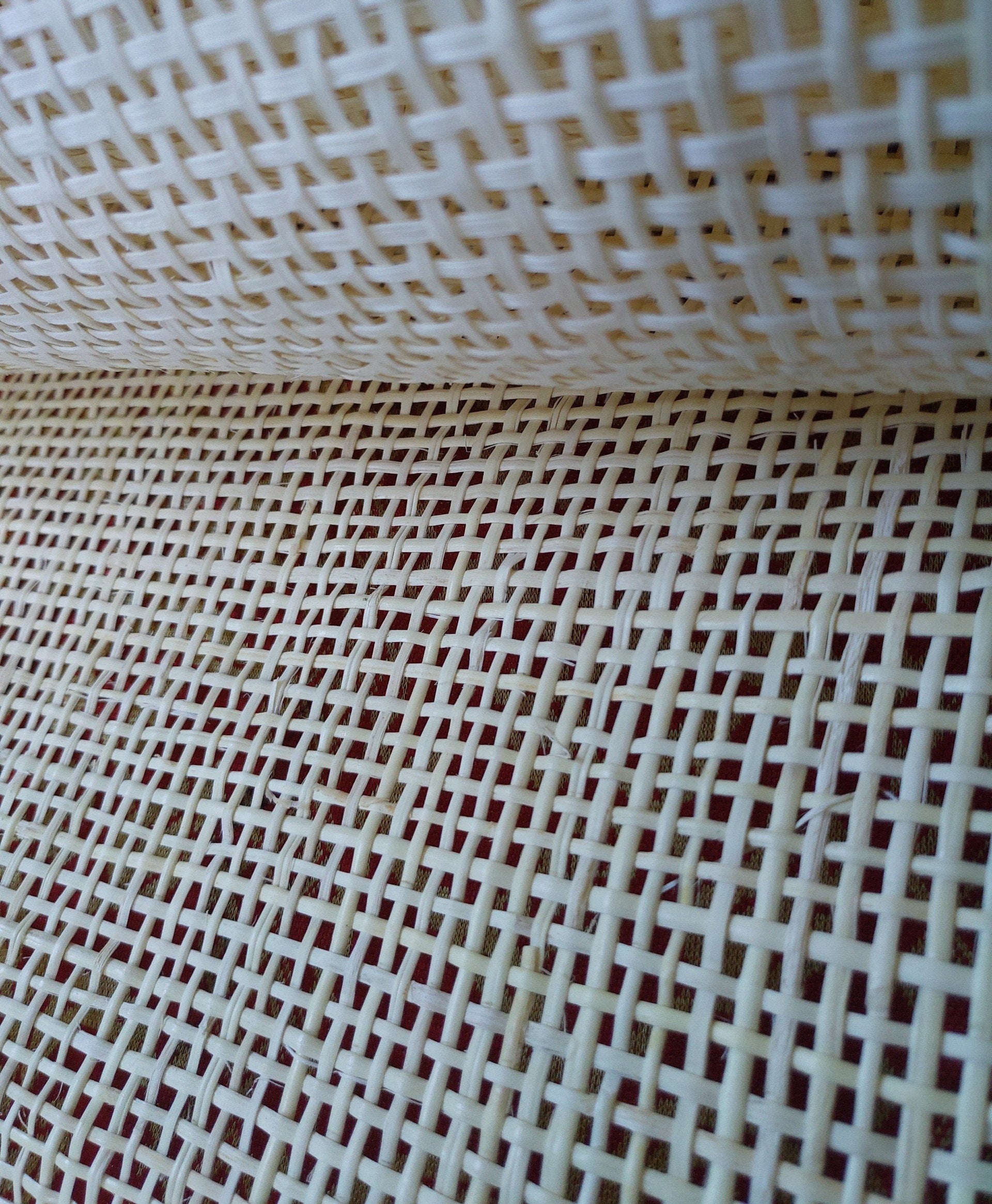 36" Wide, BLEACHED Radio Weave, Cane Webbing Roll, Length in Variation, Buy More Save More.