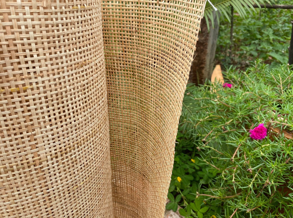 27.5" Wide, NATURAL Radio Weave Rattan Cane Webbing, Buy More Save More.