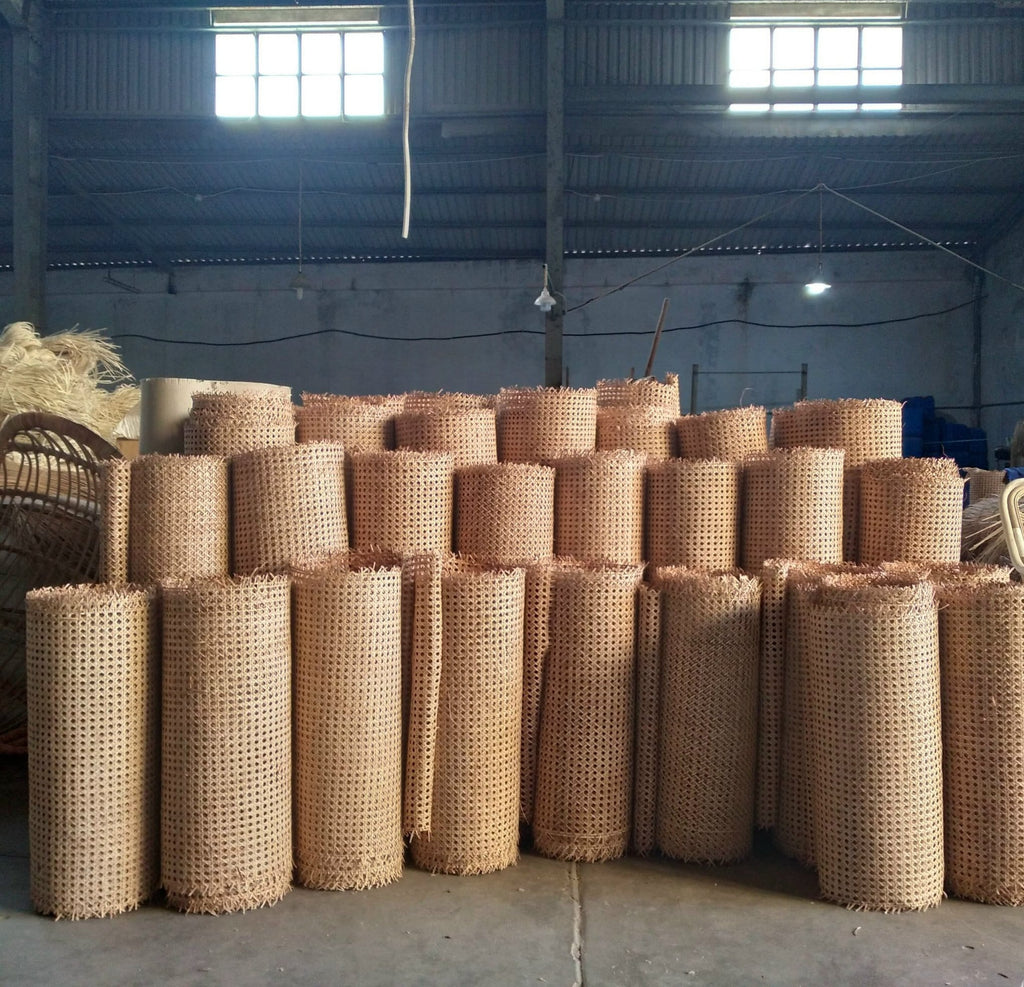 WIDTH 36", Hexagon Rattan Webbing for Caning Chair, DIY Project Interior, By more save more.