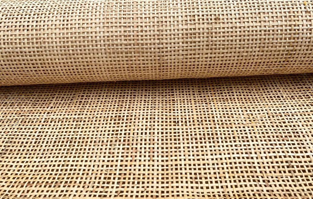 19" Wide, NATURAL Radio Weave Rattan Cane Webbing, By More Save More