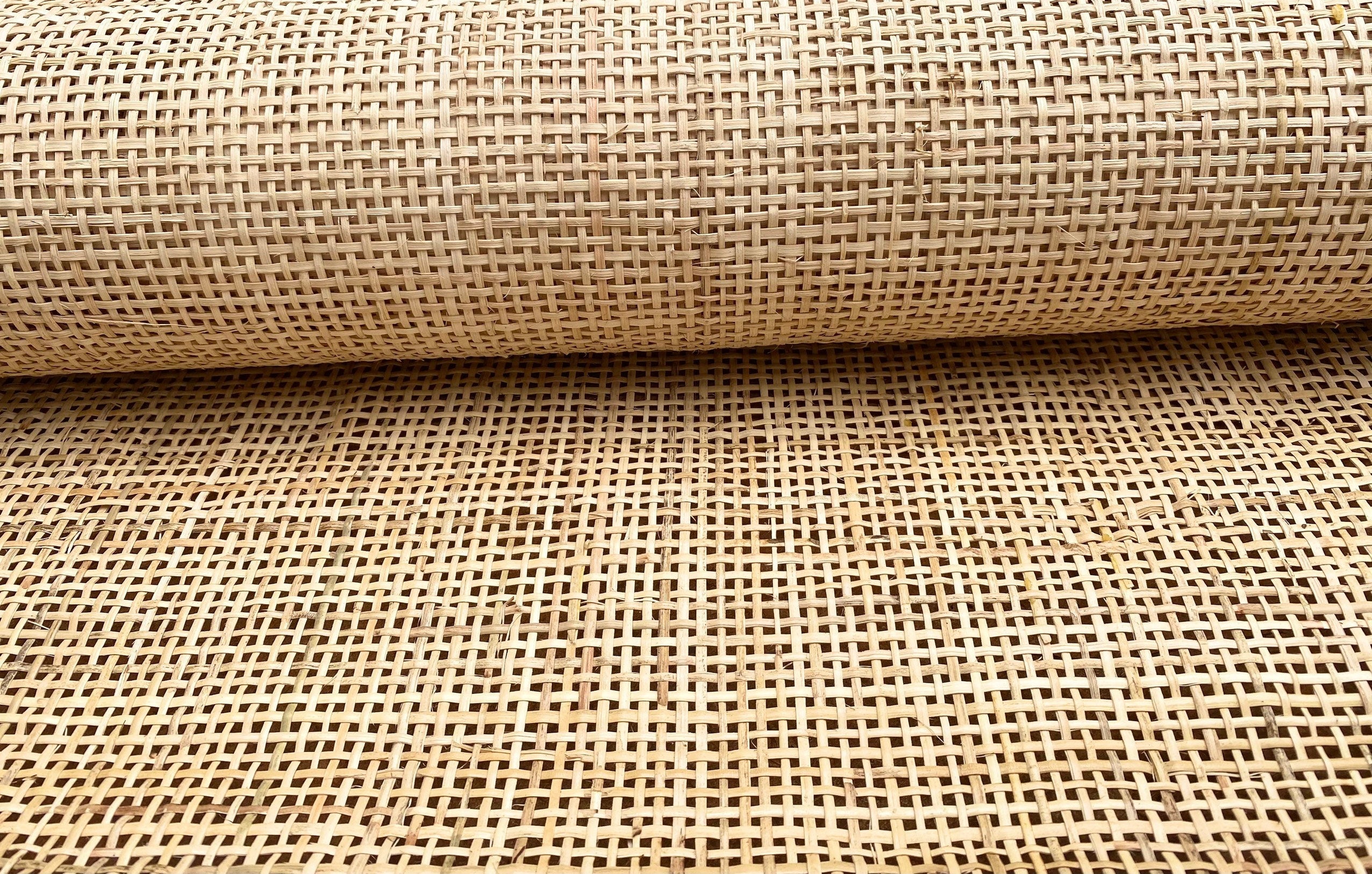 19" Wide, NATURAL Radio Weave Rattan Cane Webbing, By More Save More
