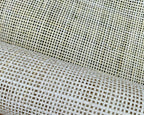 27.5" Wide, BLEACHED  Radio Cane Webbing Weave, Cane Webbing Roll, Upholstery Rattan Furniture, Full Size Available.