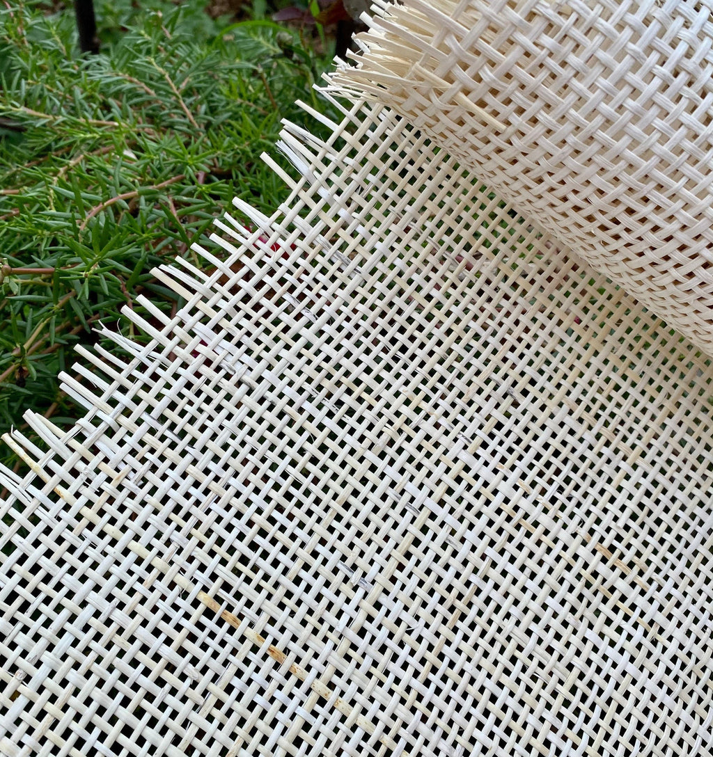 36" Wide, BLEACHED Radio Weave, Cane Webbing Roll, Length in Variation, Buy More Save More.